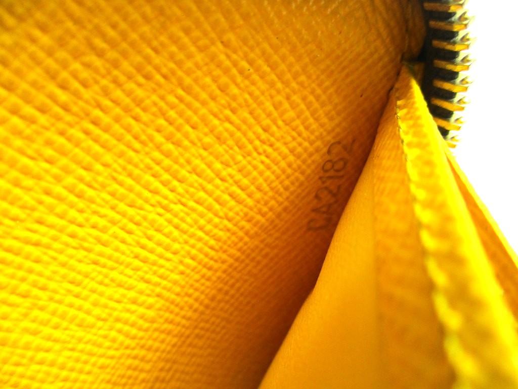 Authentisches LOUIS VUITTON Monogramm Gelbes Leder Kusama Yayoi Punkte Zippy Geldbörse #b048 Geöffnete Schachtel