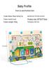 Magnetic Wooden Number Maze: Children's Color Sorting & Counting Board for Early Education and Logical Thinking