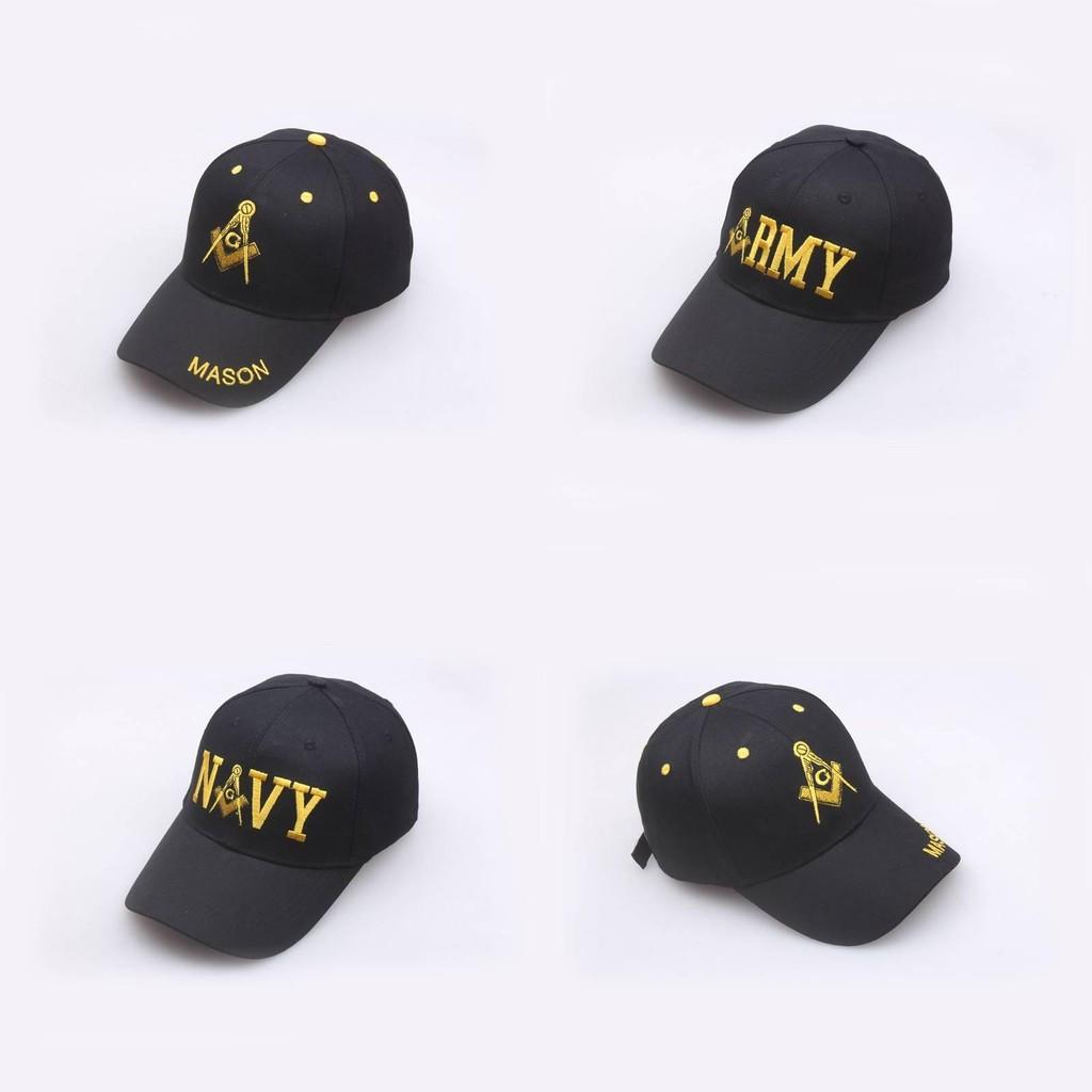 Mason Embroidery Letter Rmy Nvy Baseball Cap Outdoor Casual Pure Hat Cotton