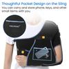 Velpeau Shoulder Sling For Rotator Cuff Break, Elbow Injury, Fracture And Rheumatic, Adjustable Arm Sling For Women And Men