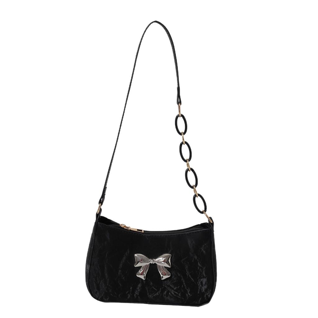 Underarm Bag for Women New Sweet Style Fashiable Single Shoulder Bag Popular Fashi Bow Chain Women's Bag
