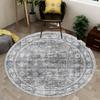 Vintage Floral Classic Vintage Style Round Area Rug Ideal for Living Room or Bedroom Decor