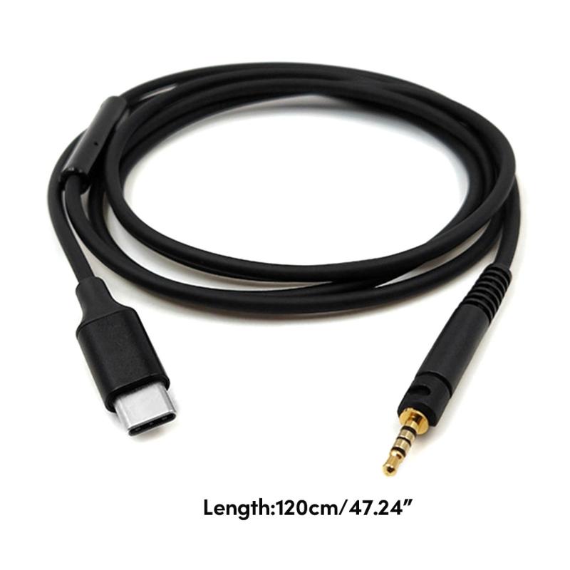 Durable Cable Compatible for HD518 HD558 HD569 HD579 HD598 Headphones Cord Nylon/TPE Wire Improve Your Listen Experience