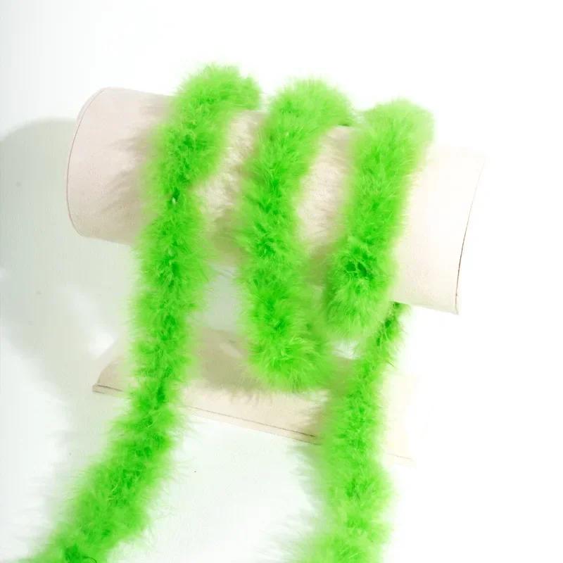 2M Real Natural Turkey Feathers Fluffy Marabou Feather Boa DIY Craft Sewing Trim Hat Costume Decor Wedding Party Accessories