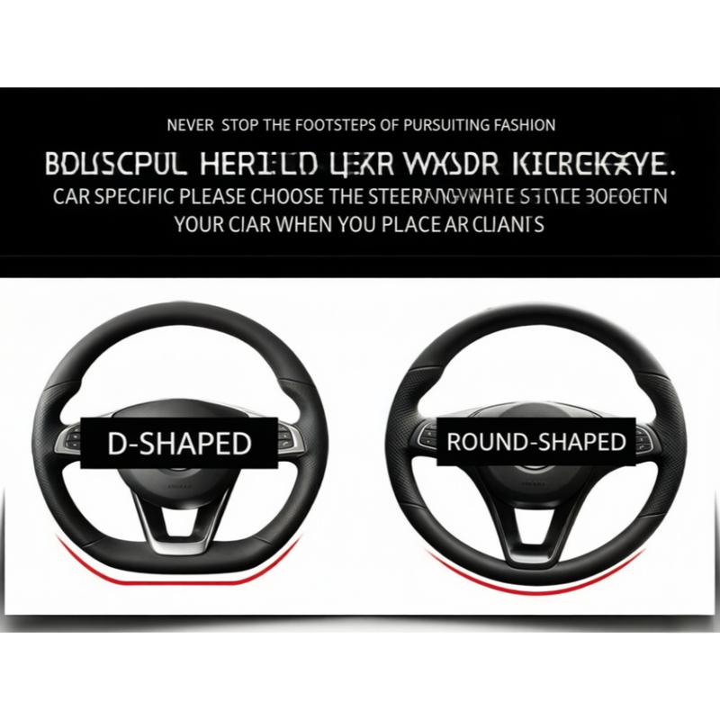 Car Leather Steering Wheel Universal Non-Slip and Wear-Resistant Steering Wheel