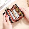 Pu Women Mini Wallet Small Card Bag Ladies Money Clip Love Embroidery Multifunctional Wallet Women Short Certificate Storage Bag