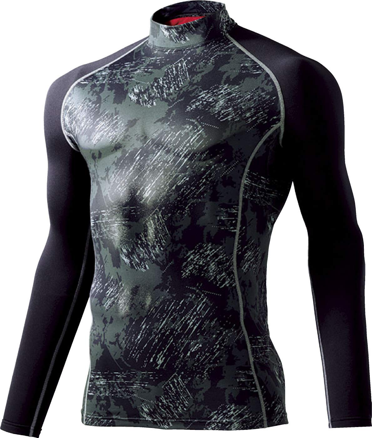 

Jichodo Jawin High Neck Long Sleeve 58234 Black Camouflage x Black Size S