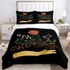 Magic Astrology Esoteric Gold Print Three Piece Set Fashion Bedding Article Children Or Adults For Beds Quilt Covers Pillowcases