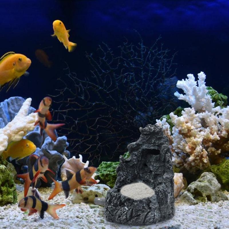 Durability Resins Aquariums Decoration with Sandfall Effect for Easy Installation In Homes or Office Setting