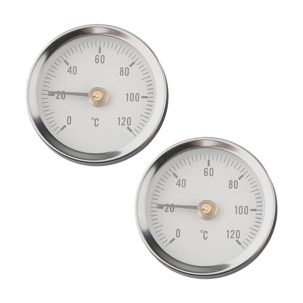 Bimetallic Temperature Gauge Stainless Steel Thermometer Industrial Heating Silver Robust Stainless Steel Tube For Heating