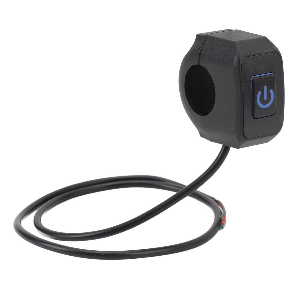 22mm Waterproof Motorcycle Switch Universal Handlebar Horn Headlight Control Button Switch Blue