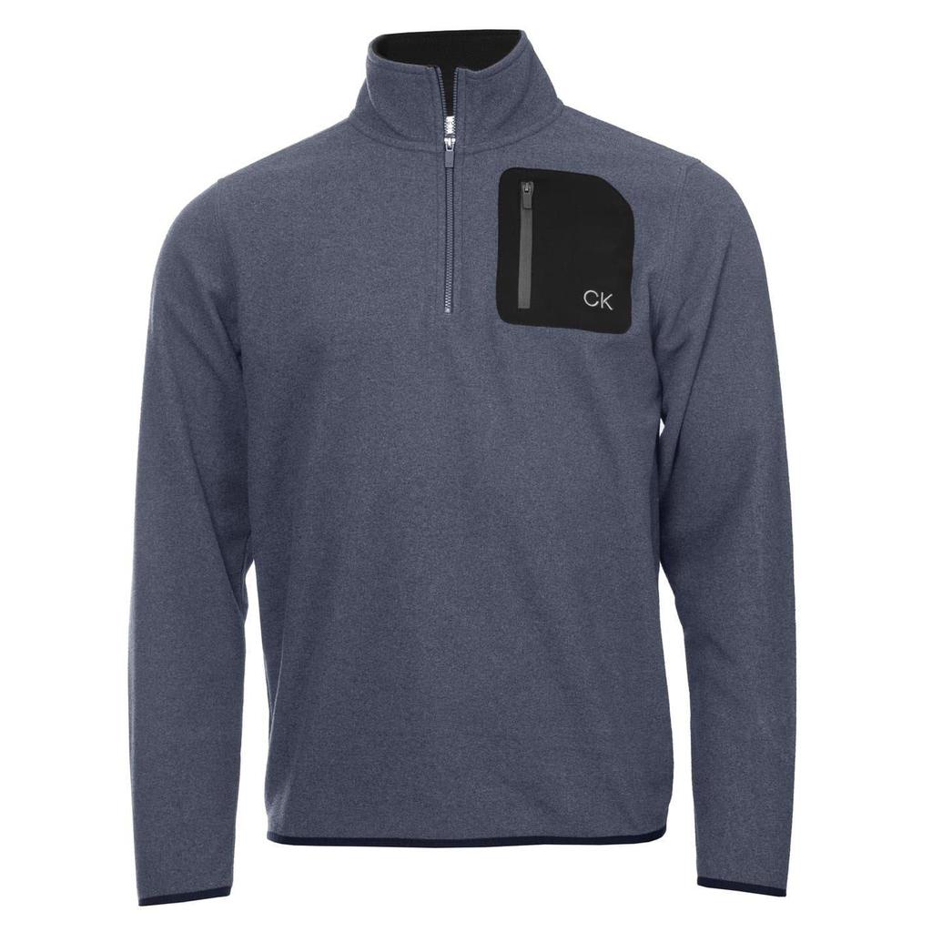 Calvin Klein Mens Planet Zip Pocket Golf Fleece