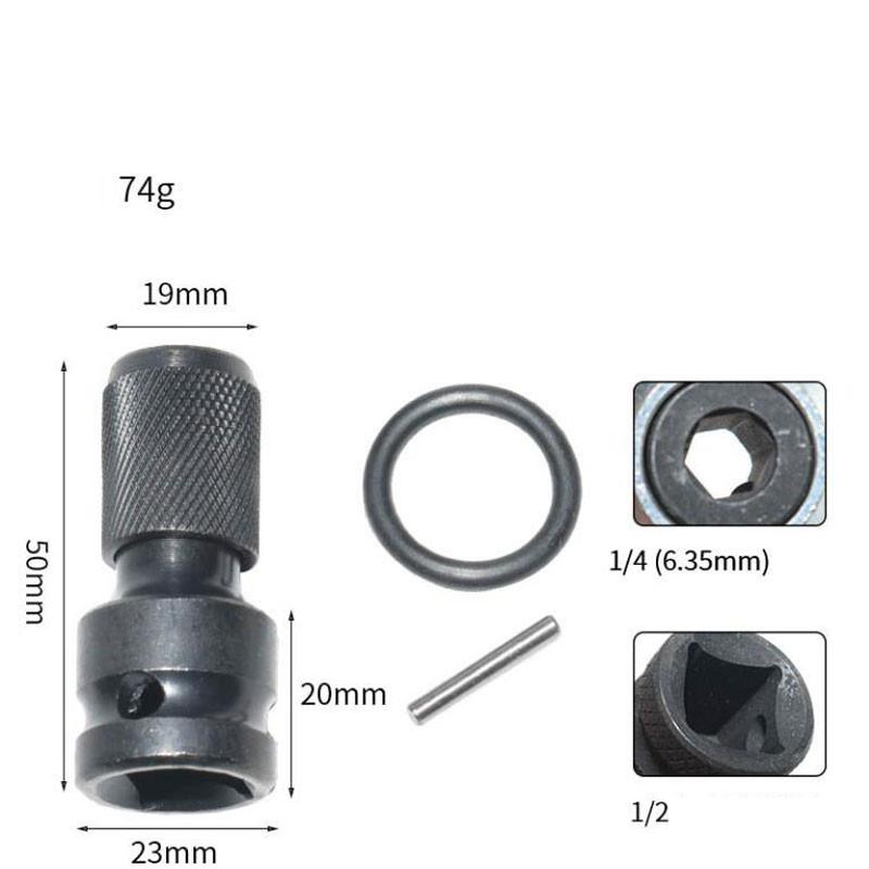 Hex Ratchet Socket Impact Wrench Socket Set Adapter Spanner Drive Converter Quick Release Tools