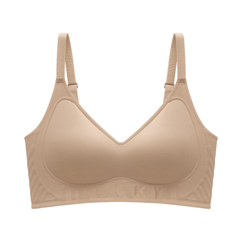 Seamless Bra Women's Soft Support Bra Thin Smooth Bra Gathering Underwear Anti-sagging Bra Push Up Bra
