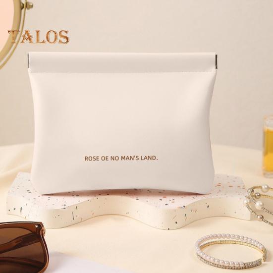 4Pcs Small Makeup Bags Solid Color Wear Resistant Easy To Clean Lipstick Pouch Mini Pocket Coins Headphones Cables Organizer