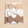 3Pcs/Lot Elastic Bowknot Hair Bands Soft Headwrap Cute Headwear  Baby Girls
