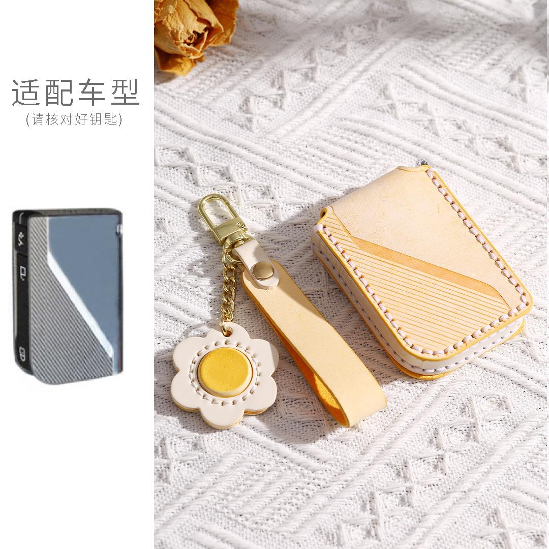 

Leatehr Car Key Fob Case Cover For Lynk Co 05 For Lynkco 09 Lynk&Co 01 06 Car Accessories