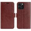 For iPhone 16 Pro Wallet Case Litchi Texture Shockproof Leather Flip Stand Phone Cover