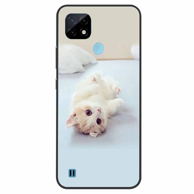 Pro Realme C21 Pouzdro Nárazuvzdorné Měkký silikon TPU Zadní kryt Pro Realme C31 C21Y C25S C25 Pouzdra na telefony Realme C21 C31 Roztomilý kreslený
