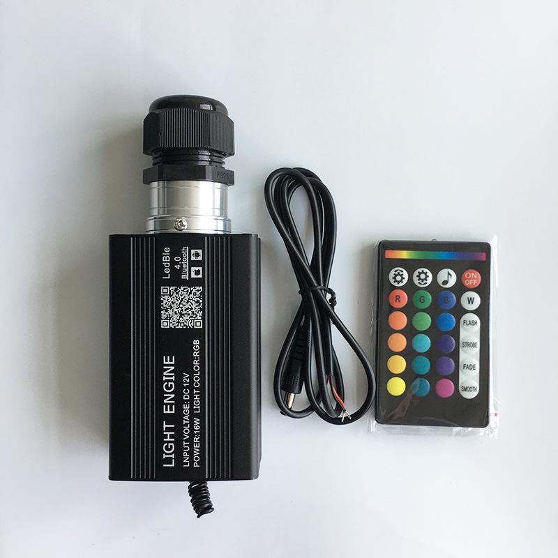 LED Fiber Optic Light Source with Remote Control: 16W, 25W, 45W, 75W, 90W, 120W, Seven-Color Options.