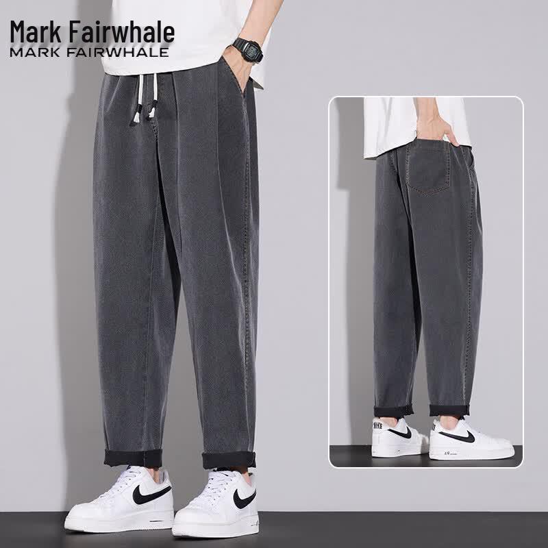 Mark Fairwhale Men's Loose Tapered Cropped Casual Pants
