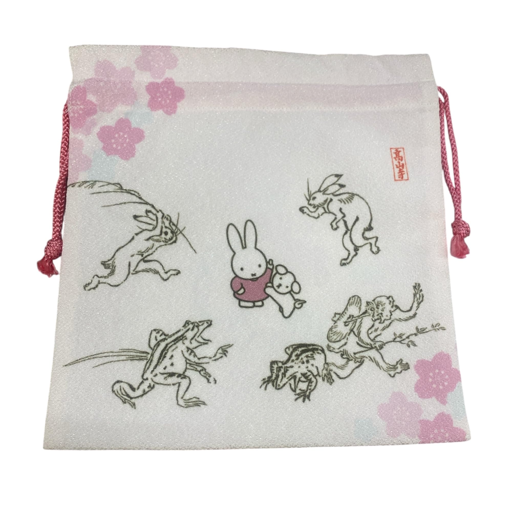 

Marimo Craft Miffy x Choju Giga Drawstring Pouch A W195 x H205mm Approx. DBC-288