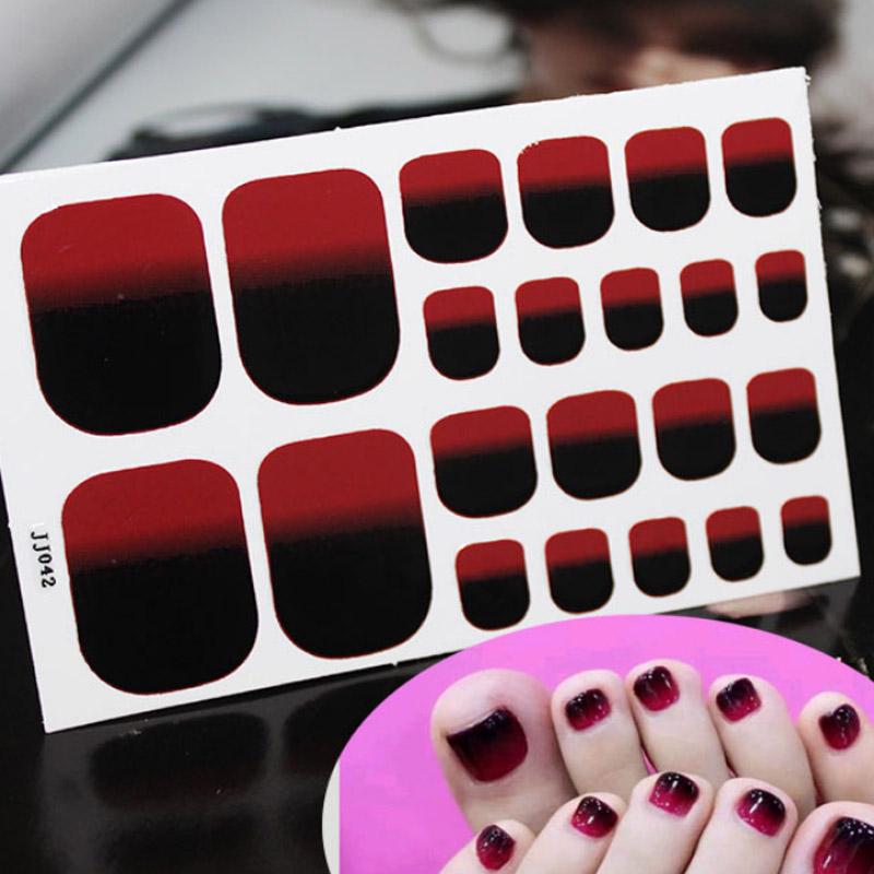 

Украшение ногтей Модный маникюр 1Sheet Nail Art Водонепроницаемый 2018 Новый полный покров ноги Ногтевые наклейки