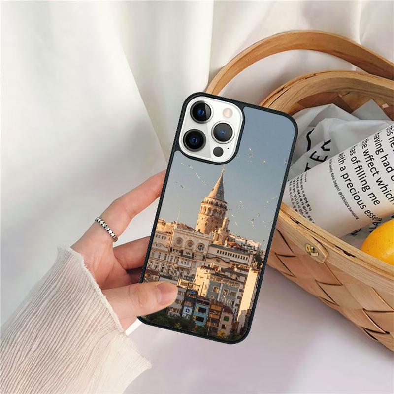 Turkey Istanbul Scenery Phone Case For iPhone 17 Air 16 15 14 11 12 13 Pro  MAX Plus Coque Cover Shell