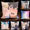 Ryuto x Runa Anime Kimizero Square Sofa Pillow Cover Solid Color Living Room Home Decor Cushion Case
