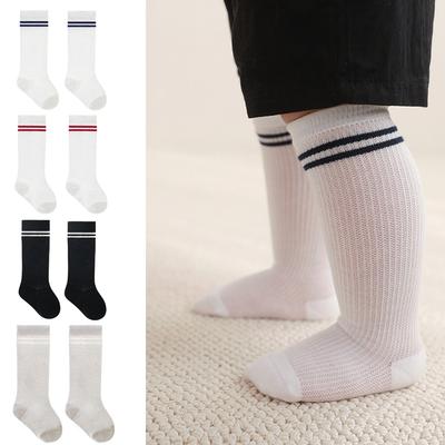 Lange Babysocken Sommer Atmungsaktiv Kinder Socken Weiche Baumwollstrümpfe Für Baby Socken Für Babys