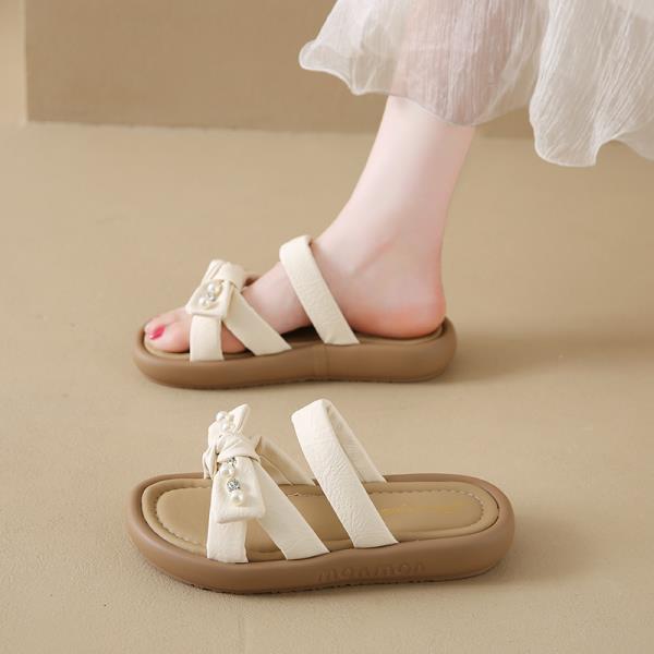 Fashion Butterfly-Knot House Slippers Platform Shoes Woman 2025 Pantofle Luxury Slides New Designer Butterfly-knot Fashion Shoes Butterf