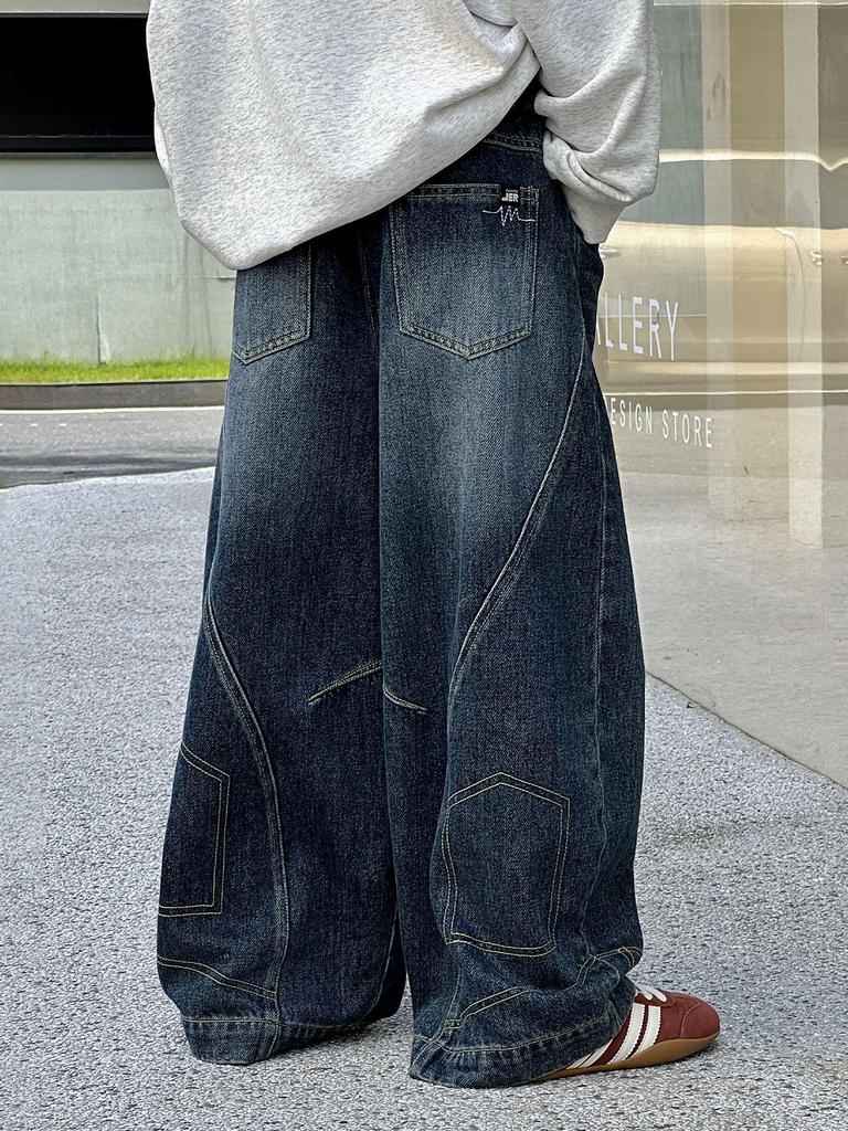 Frühling 2026 Hip Hop Weite Jeans für Jungen - Stylisch Schwer für Mittel & Groß