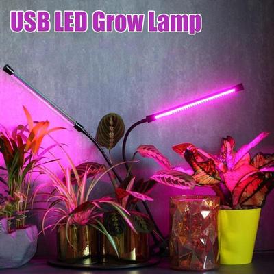 10W Led Grow Light USB Portable LED Plant Grow Light Full Spectrum Phyto Lamp 21 Leds Rotation Light Indoor