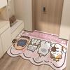 Cartoon Can Love The Home Door Mat Door Dirty Anti-slip Mat Into The Door Porch Can Be Cut Carpet