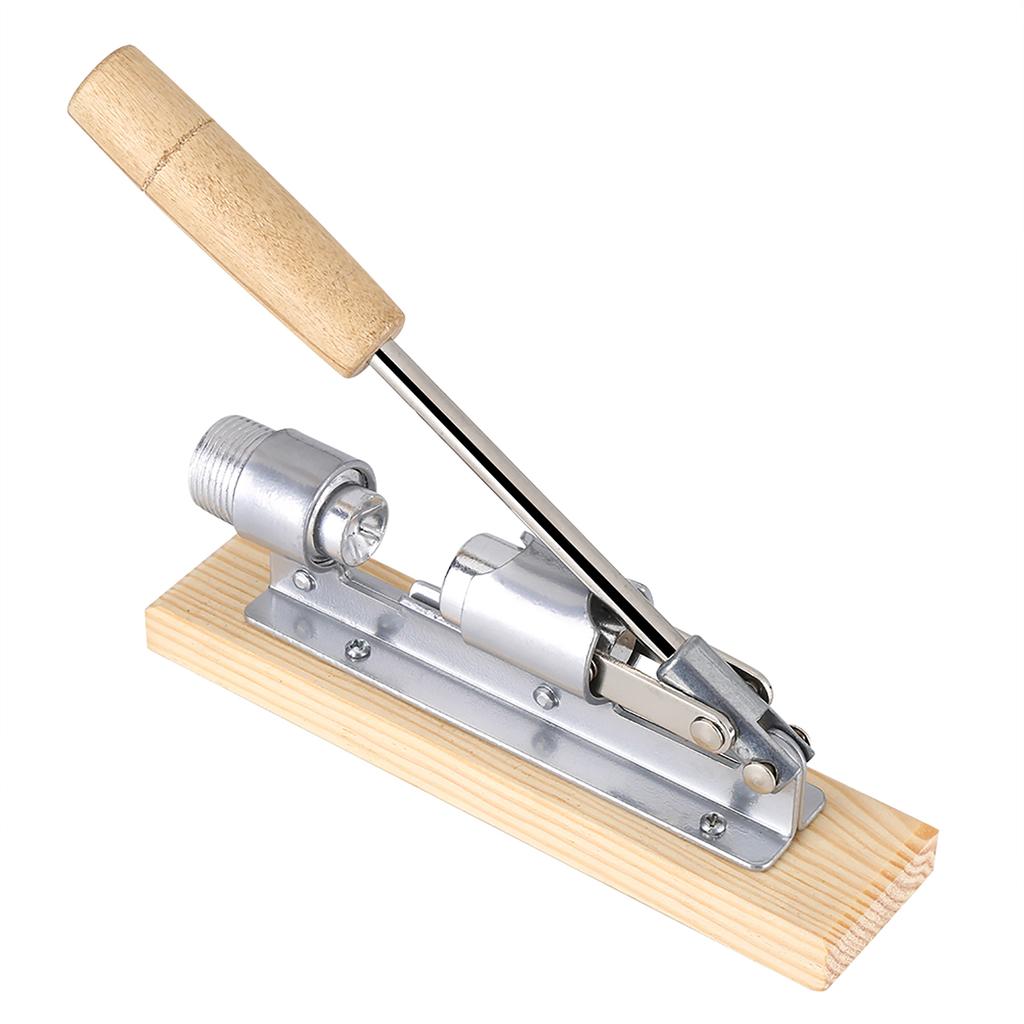 Mechanical Walnut Cracker Nut Opener Kitchen Tools Desktop Wood Base & Handle