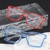 Anti-blue Light Glasses Colorful Square Eyewear Women Fashion Luxury Eyeglasses Blue Light Blocking Man Lady Computer Eyeglas