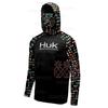 HUK Men's Sun Protection Fishing Hoodie with Mask - Long Sleeve for Summer Lure Fishing