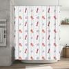 Waterproof shower curtain with waterproof fabric featuring a fun mermaid pattern perfect for your bathroom (128 characters)