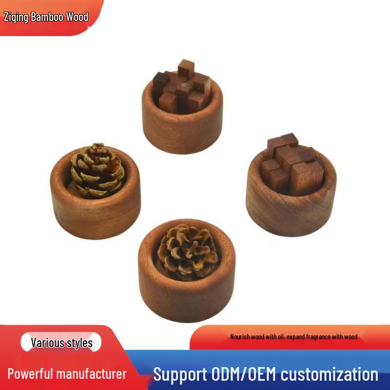 Black Walnut Small Woodpile Aroma Diffuser - Essential Oil Ornament