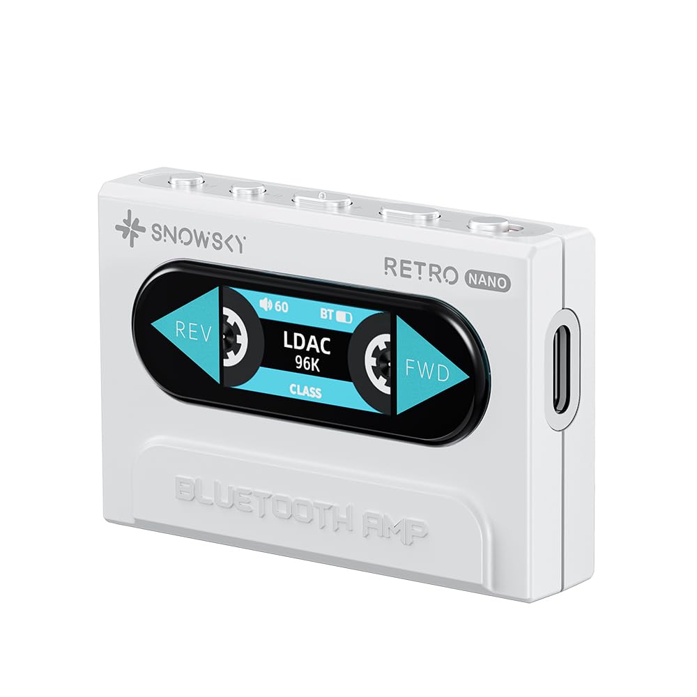 FIIO Snowsky RETRO NANO FIO-SSRETRONANO [Ships from an Authorized Japanese Retailer, Serial Number Included] Portable Bluetooth Amplifier (White)