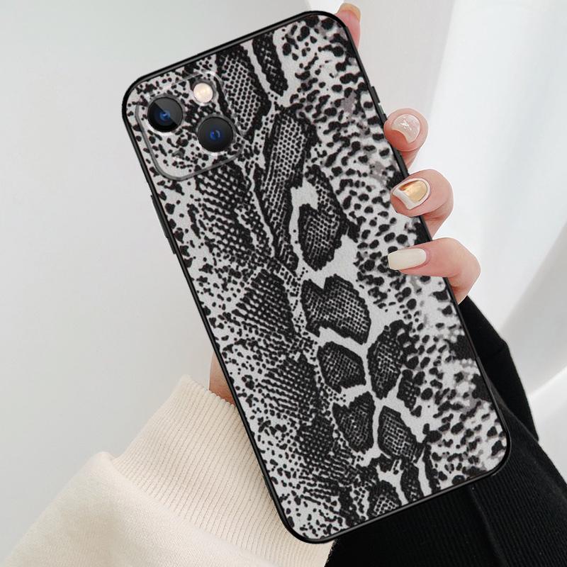 Snake Skin Phone Case For iPhone 17 Pro Max 16 15 11 13 12 14 Pro Max mini 15 16 Plus 16e 17 Air Cover