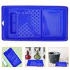 1Pc Plastic Paint Roller Tray Wall Paint Tray Pigment Mixing Tool Color Storage Tray 4 Inch Blue 28.5X15Cm Rounded Corner Non