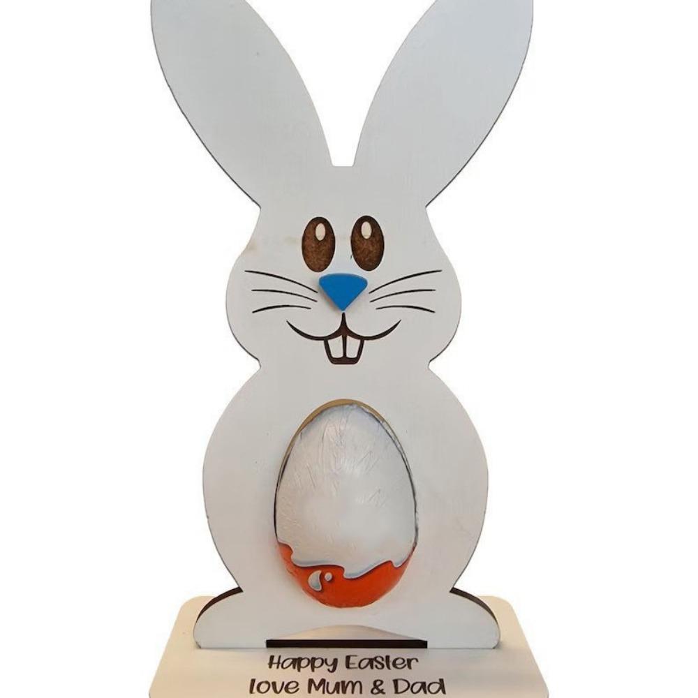 Standing Bunny Easter Egg Rack Creative Chocolate Egg Rack Gift Bunny Egg Rack  Easter Party