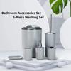 Bathroom Supplies 6pcs/Set of Toothbrush Holder Soap Box Toilet Brush Bathroom Storage Bathroom Wash Set Washable