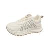 Spring, Summer, Autumn and Winter Women's Low-top Round-toe Lace-up White Shoes