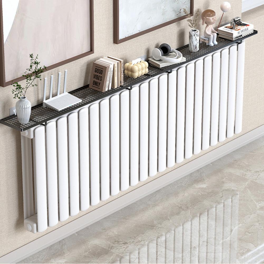 2 ks Polička na radiátor s háčky pro zavěšení oblečení, bot, sušení a extra úložný prostor Pro snadnou montáž bez vrtání