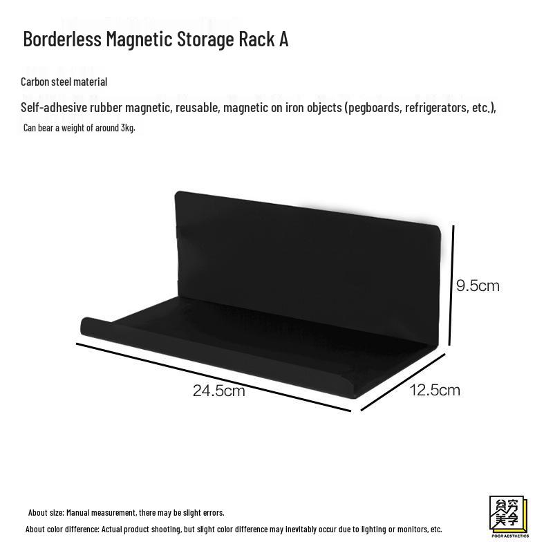 Muji-Style Magnetic Storage Rack & Accessories for Whiteboards, Doors & Refrigerators