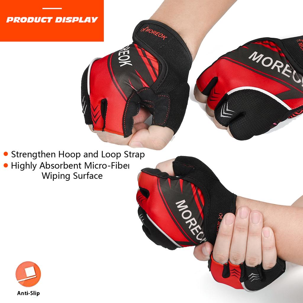 Cycling Gloves Half Finger Bike Gloves 5MM Pads Bike Gloves Shock-Absorbing Off-Road Bicycle Gloves Anti-slip Off-Road Bicycle Glo Practical Use