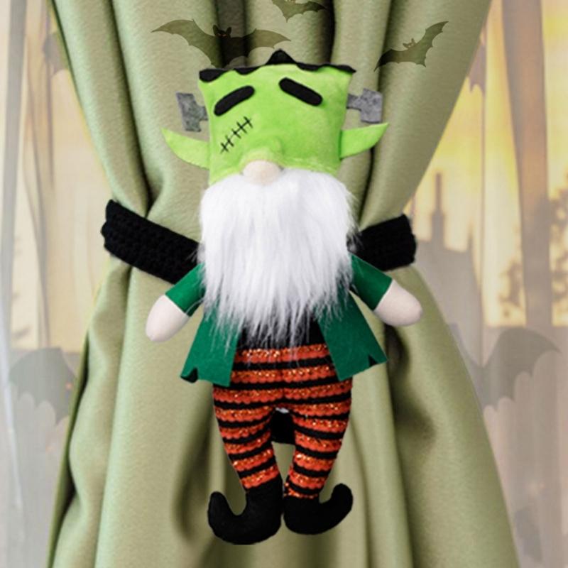 Festival Witches Frogs Design Curtain Holdbacks Easy Installation Halloween Party Supplies Homes Decors For Kids Adults Holiday Celebration