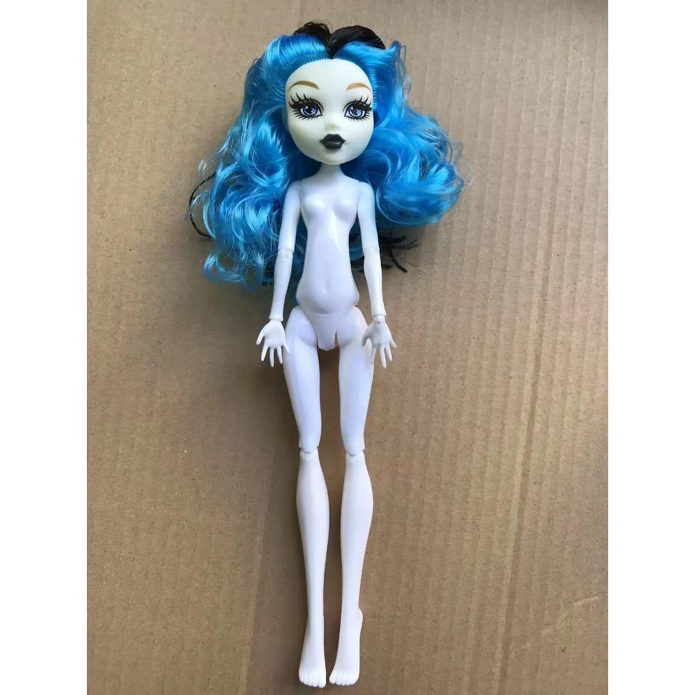 Slim Doll Body Heads Colorful Hair Doll Head Green White Black Brown Pink Beige Color Doll Body Multi Joints Movable Doll Figure